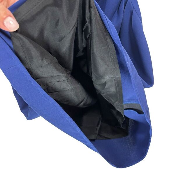 Shoshanna Stacie One Shoulder Mini‎ Dress Blue Designer Classy Formal Size 2 - Picture 8 of 11